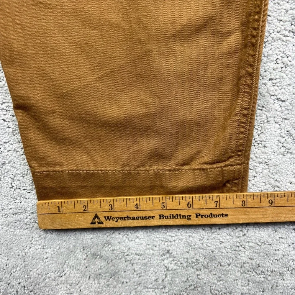 GAP Sleeveless Jumpsuit Womens Size 10 Deep Camel Herringbone Zip Utility NWT - Picture 13 of 14